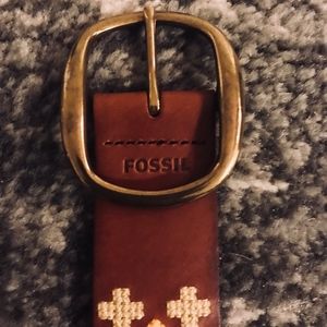 Genuine Leather Fossil Belt